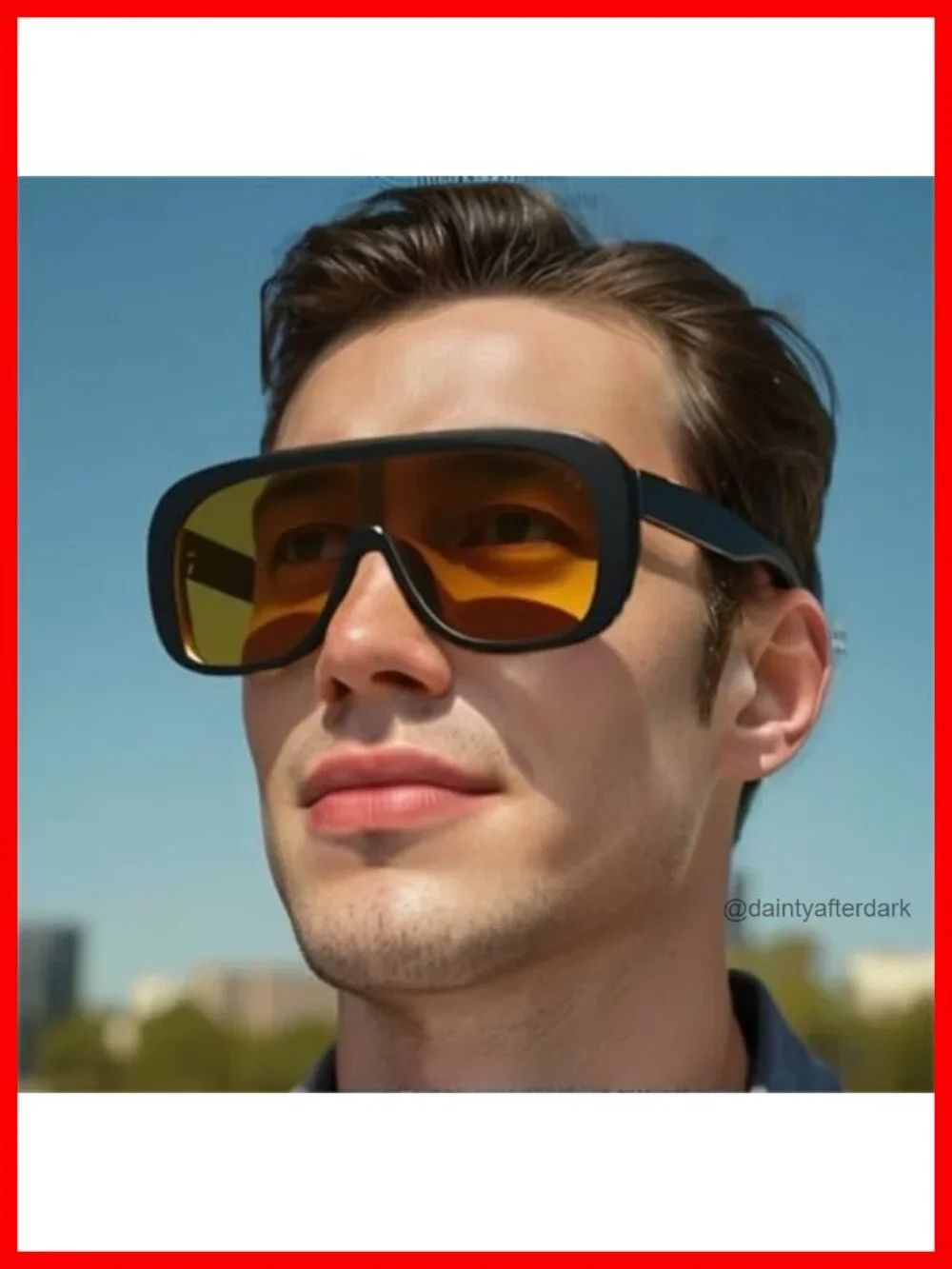 Oversized Pilot Sunglasses Women Fashion Big Frame Goggle Trendy Metal Frame